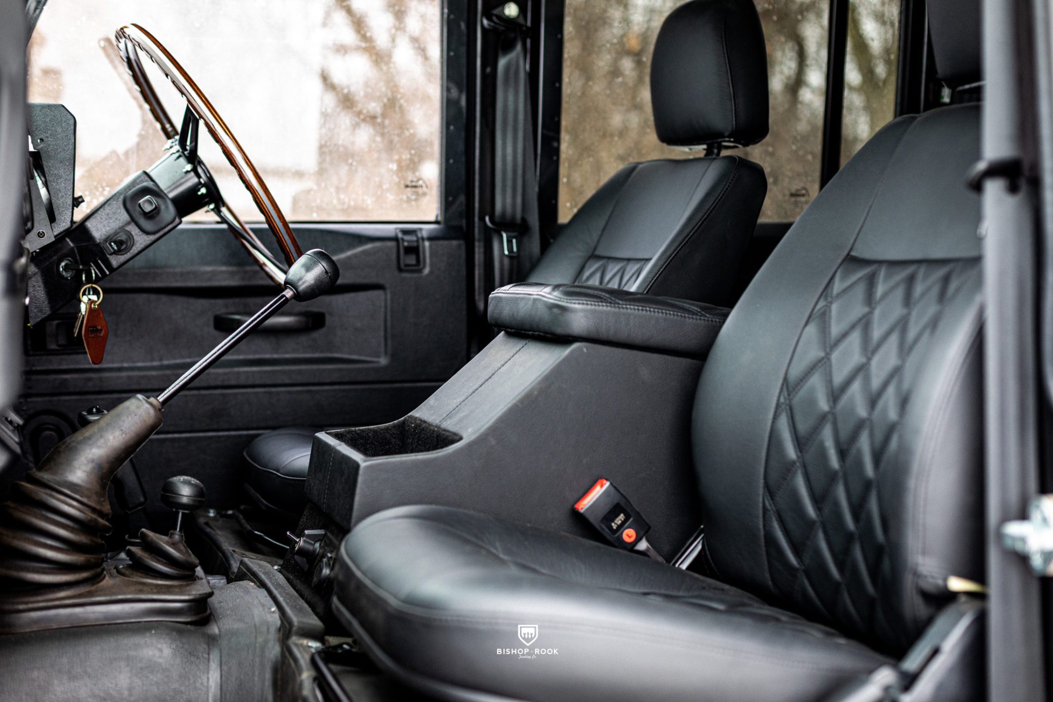 Project Wilkes – Leather Land Rover Defender Seats from Bishop+Rook